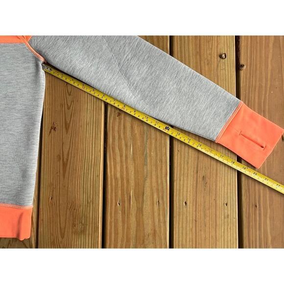 Athleta Fuse Neon Orange/Grey Pullover sweater. Women's Small. Athleisure - Picture 6 of 6